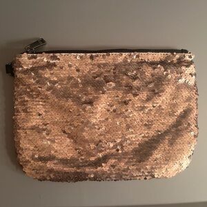 Merona Golden Sequin Clutch/Wallet